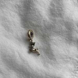 Silver Reindeer Charm Pendant Pandora